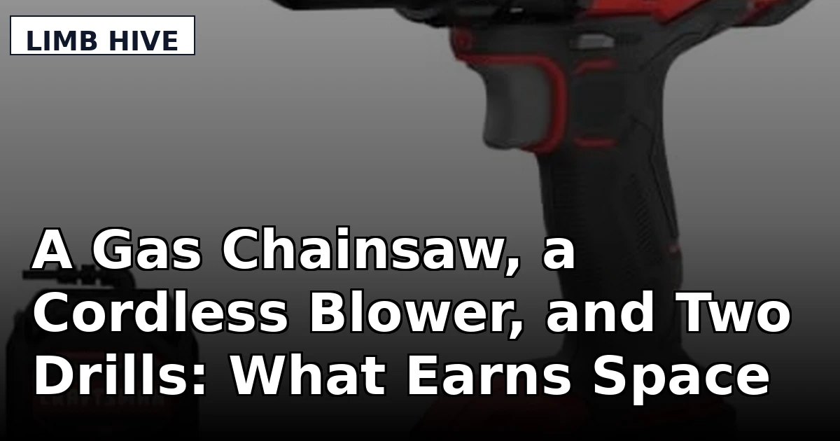 A Gas Chainsaw, a Cordless Blower, and Two Drills: What Earns Space in the Truck