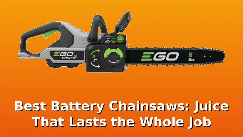 Best Battery Chainsaws: Juice That Lasts the Whole Job - Limb Hive review with measurements and honest opinion
