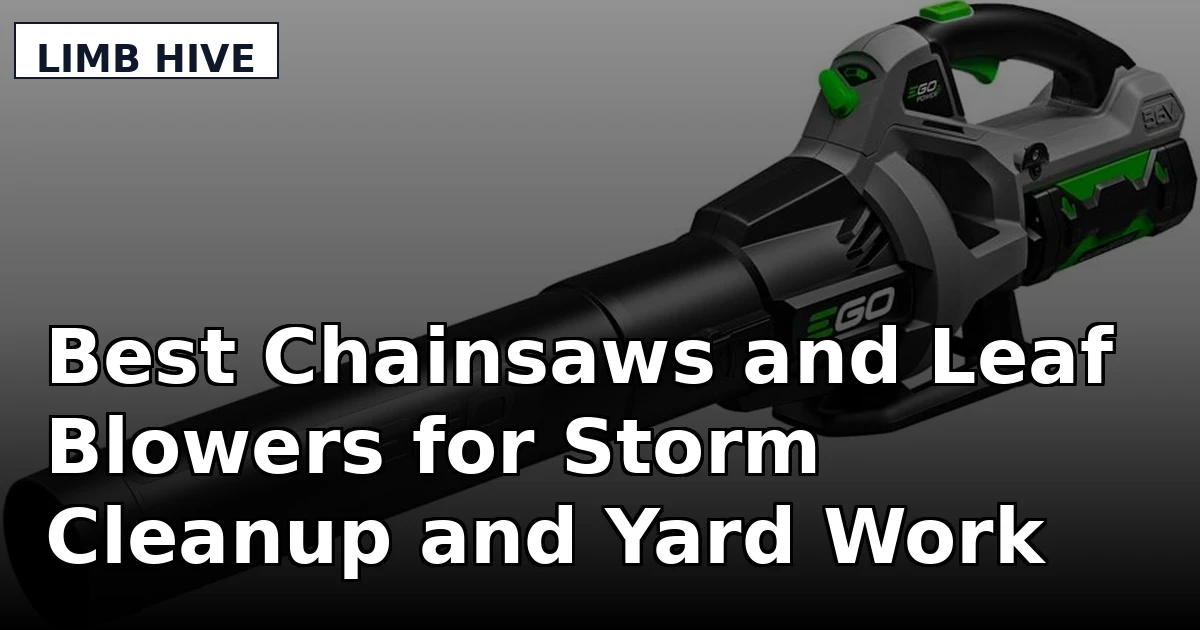 Best Chainsaws and Leaf Blowers for Storm Cleanup and Yard Work