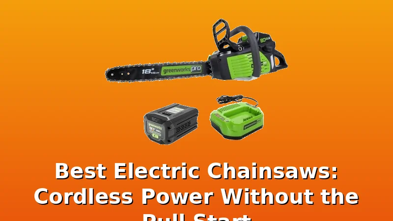 Best Electric Chainsaws: Cordless Power Without the Pull Start - Limb Hive review with measurements and honest opinion