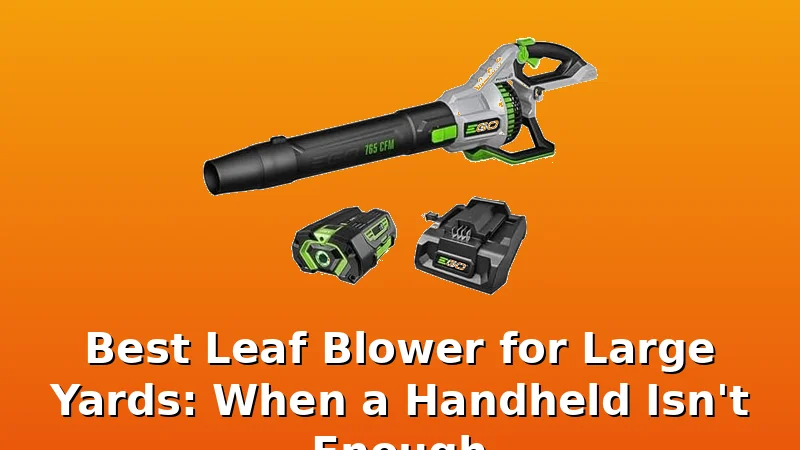 Best Leaf Blower for Large Yards: When a Handheld Isn't Enough - Limb Hive review with measurements and honest opinion