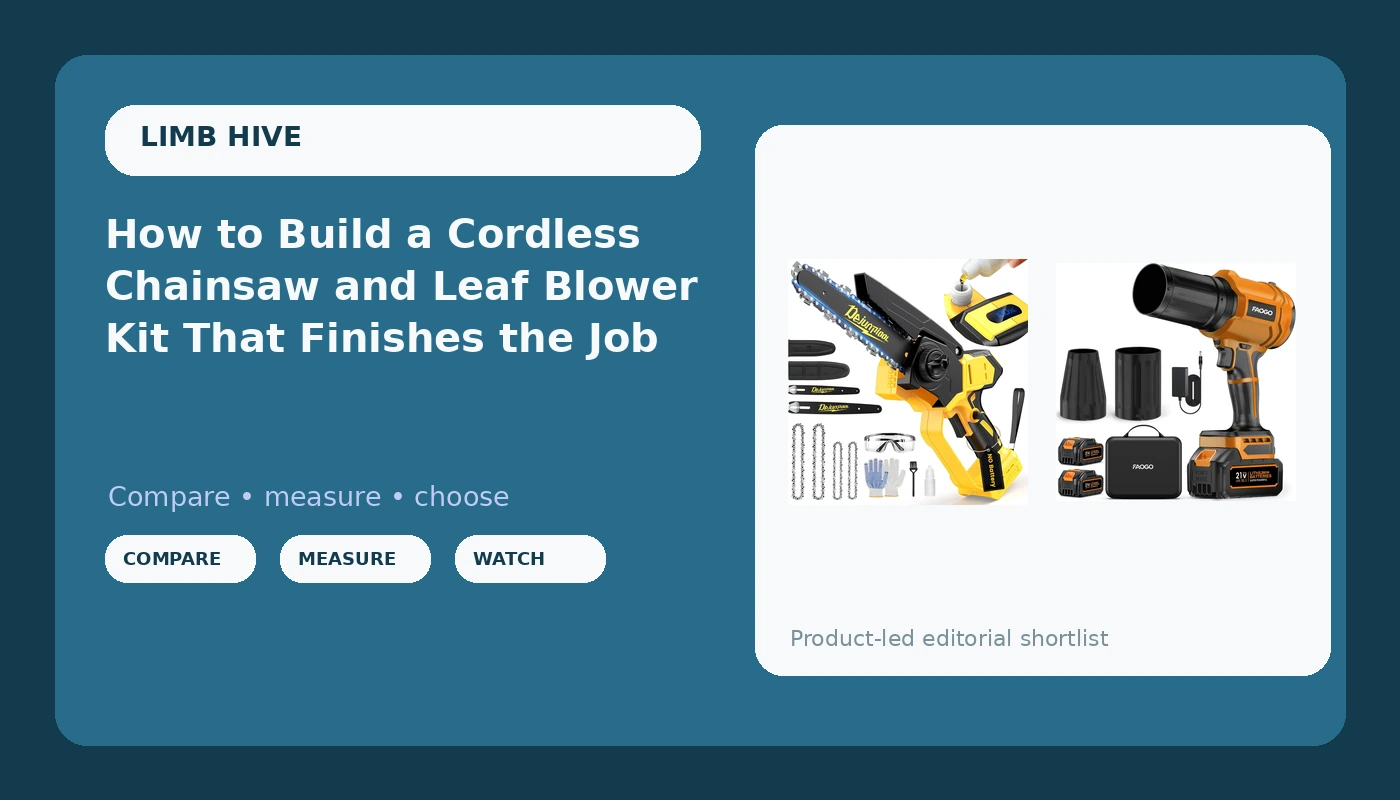 How to Build a Cordless Chainsaw and Leaf Blower Kit That Finishes the Job