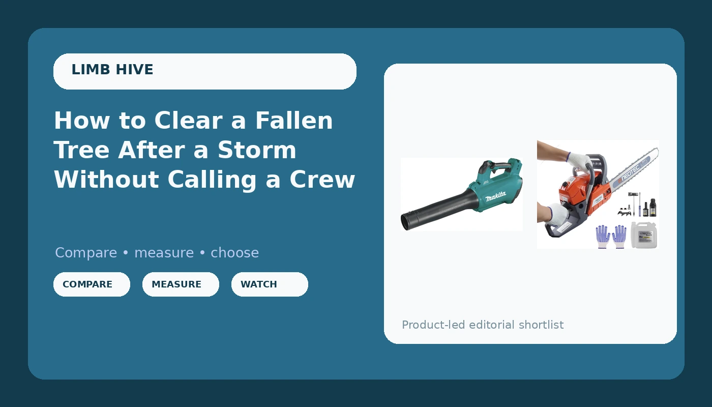 How to Clear a Fallen Tree After a Storm Without Calling a Crew