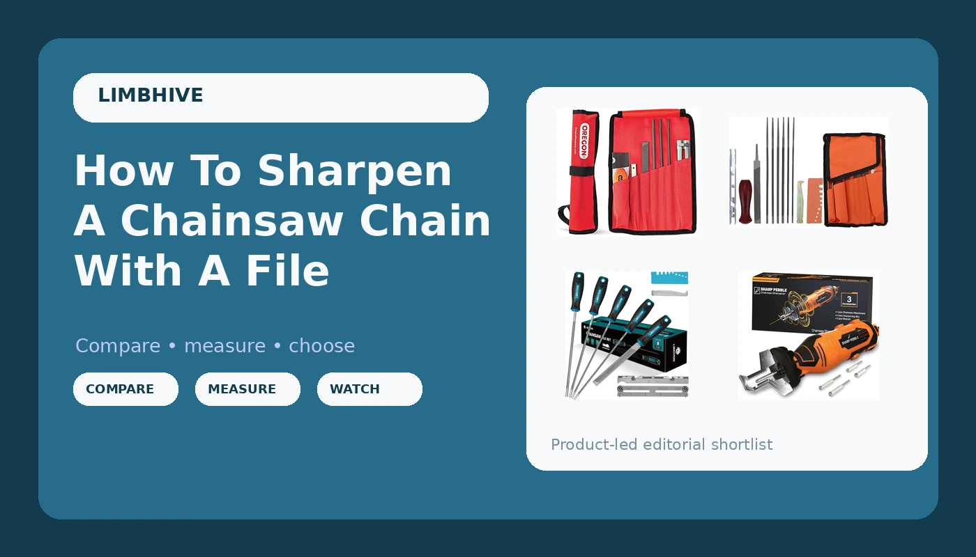 How To Sharpen A Chainsaw Chain With A File - Limb Hive review with measurements and honest opinion