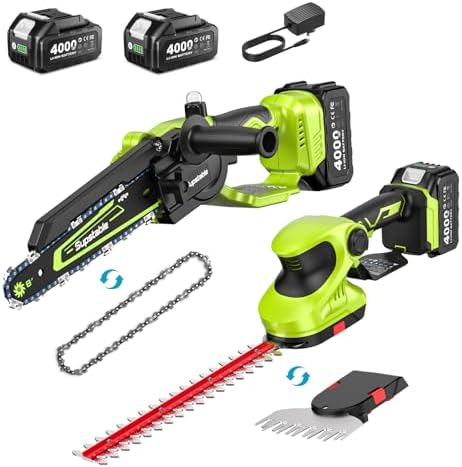 Mini Chainsaw Cordless 8+6 Inch (B0FLDGFDB6)