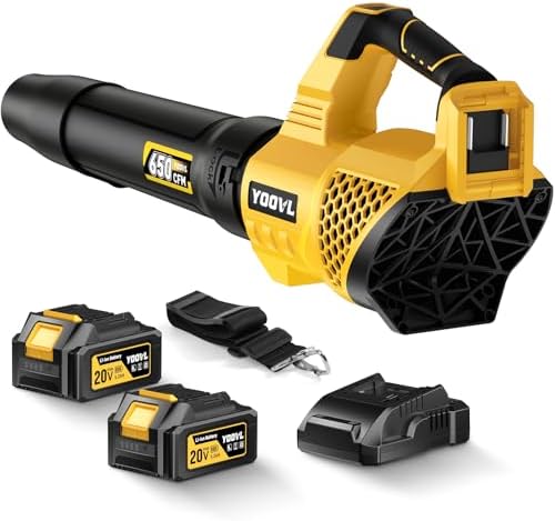 Leaf Blower Cordless, 650CFM with 2 x 5.2Ah Batt (B0FLX45THX)