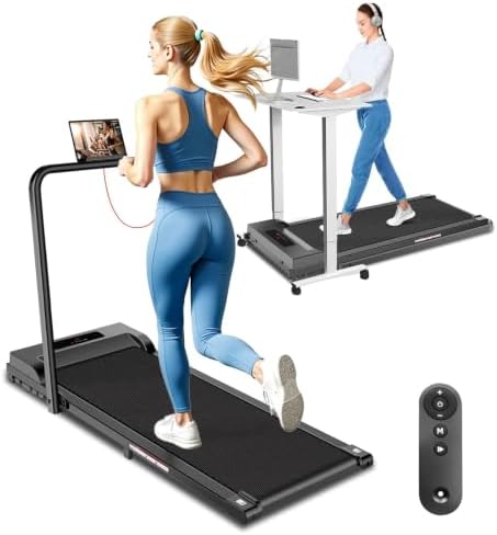 Walking Pad Treadmill with Handle Bar – 3.0HP Low Noise